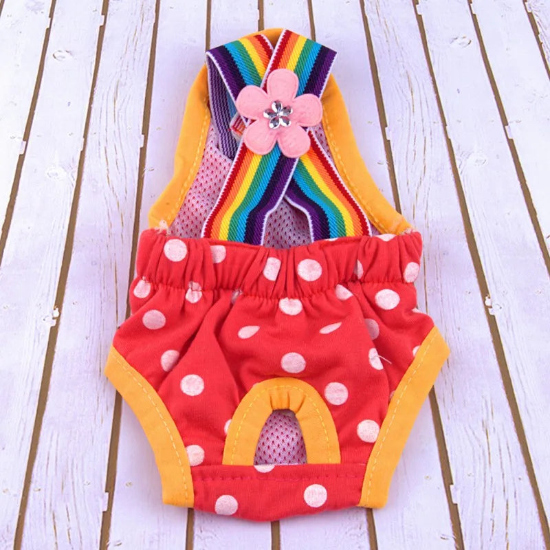 Sanitary Pet Dog Shorts Diaper Washable Cotton All Seasons Available in Multiple Sizes