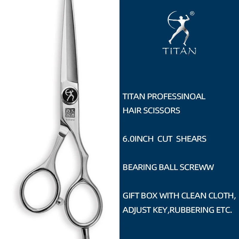 Titan Professional Hair Scissors 5.5 Inch and 6 Inch Thinning Scissors Japan 440C Stainless Steel