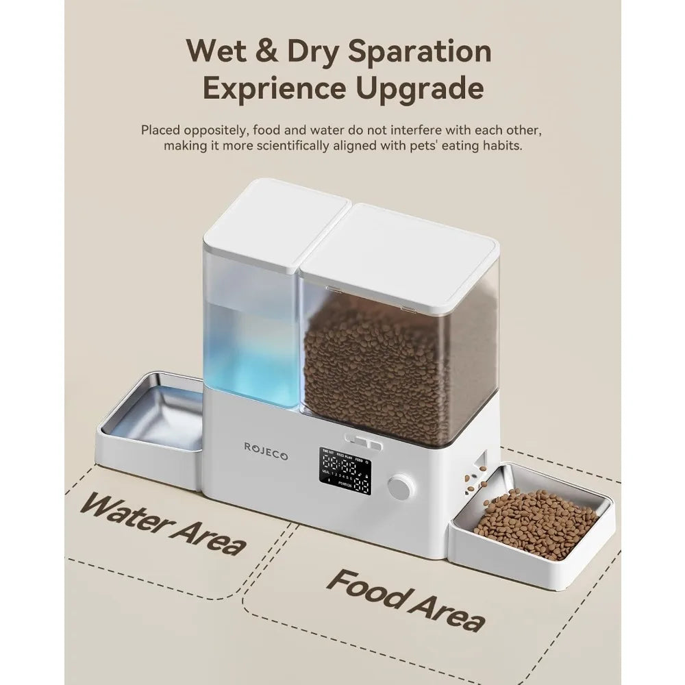 Automatic Cat Feeder and Water Dispenser 2-in-1 Solution