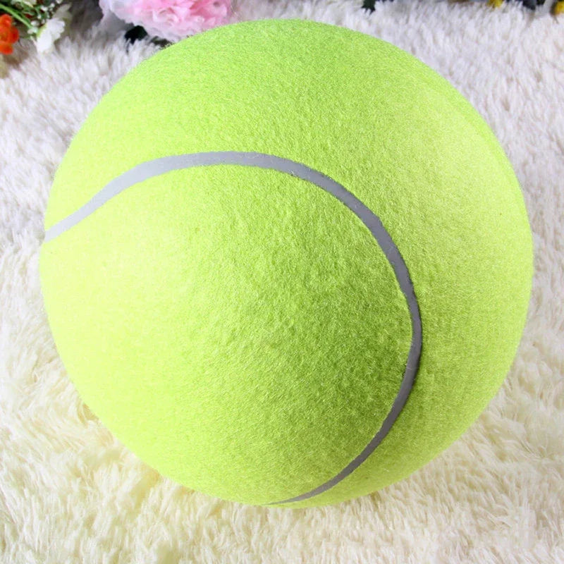 9.5 Inch Giant Inflatable Tennis Ball For Dogs Interactive Chewing Toy