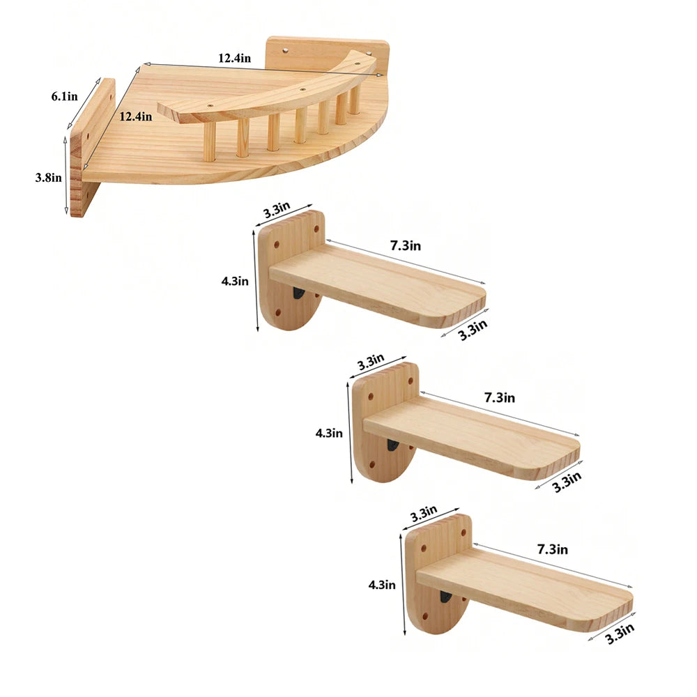 3 to 4 Pieces Corner Hammock with Steps