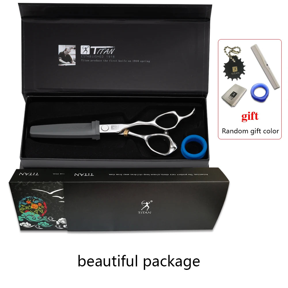 Titan Professional Hair Scissors 5.5 Inch and 6 Inch Thinning Scissors Japan 440C Stainless Steel