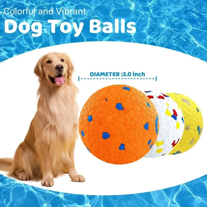 Vibrant Dog Game Balls for Medium to Large Dogs 2 Pack