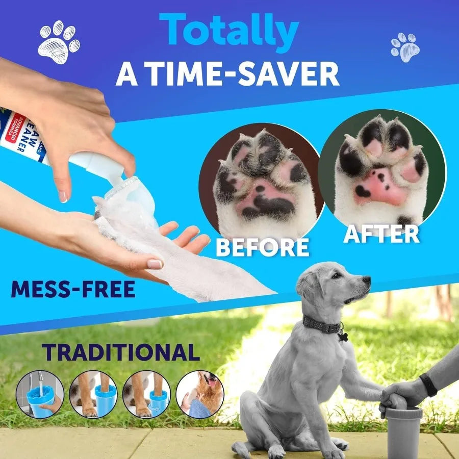 Paw Cleaner for Dogs No Rinse Plastic Pet Cleaning Tool