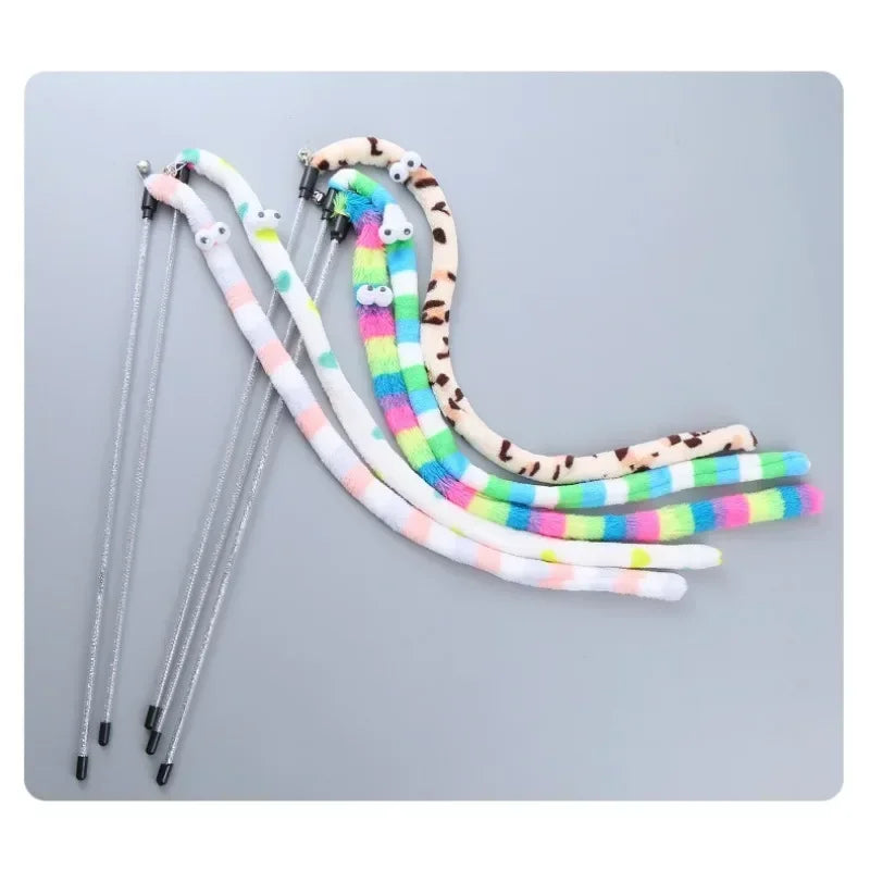 Pet Cat Toy Feather Teaser Wand Interactive