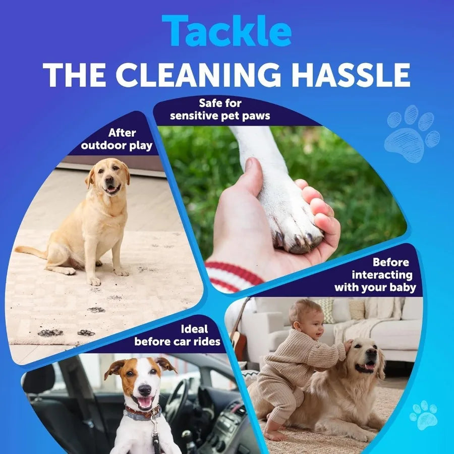 Paw Cleaner for Dogs No Rinse Plastic Pet Cleaning Tool