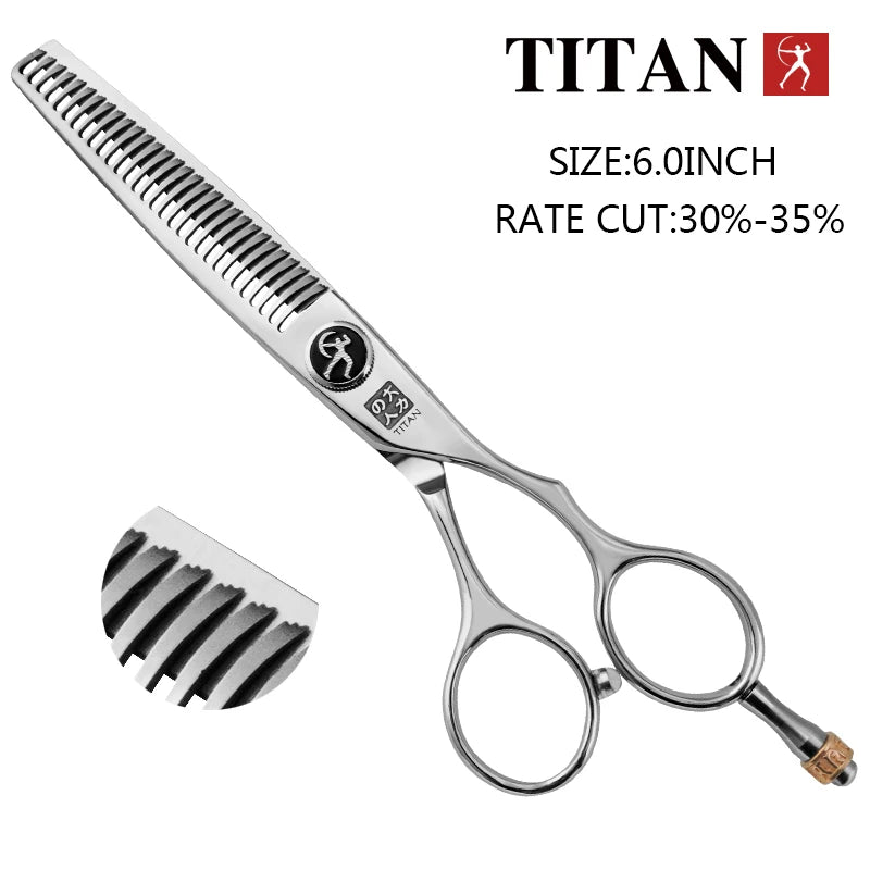 Titan Professional Hair Scissors 5.5 Inch and 6 Inch Thinning Scissors Japan 440C Stainless Steel