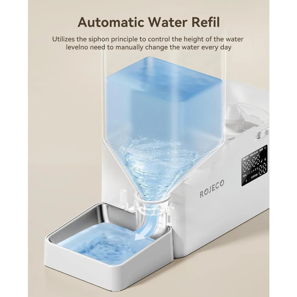 Automatic Cat Feeder and Water Dispenser 2-in-1 Solution