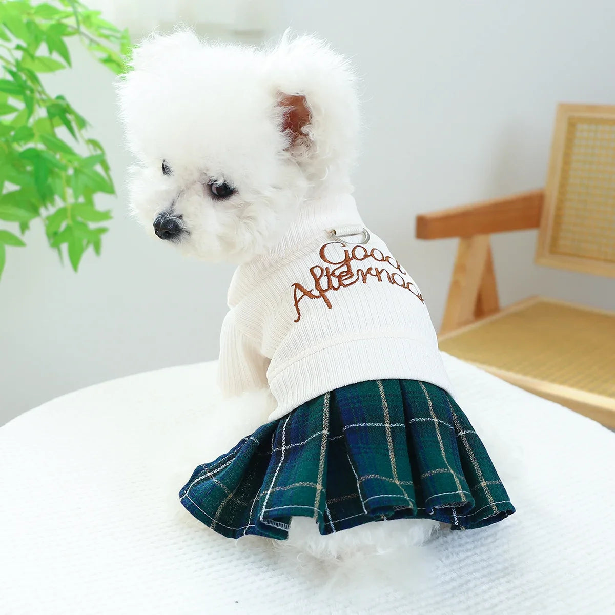 Pet Apparel Pleated Dress Princess Small Medium