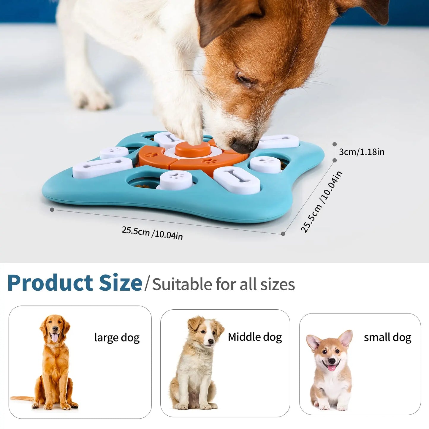 Interactive Dog Treat Puzzle IQ Training Toy for Dogs