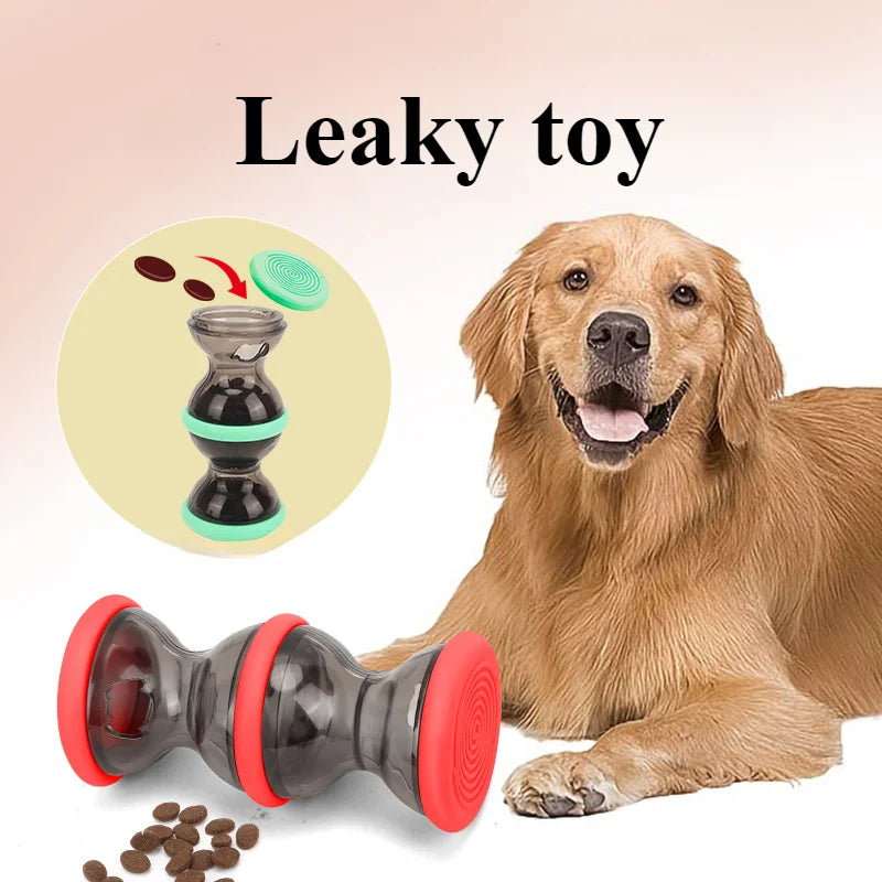 Pet Leaky Food Toy Puzzle Training for Dogs Chew Toy Silicone Plastic Red Green