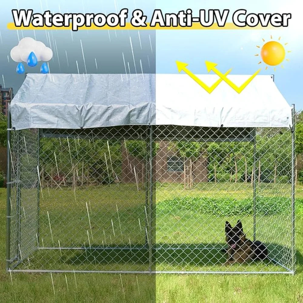Large Dog Playpen Outdoor Heavy Duty Metal Dog Kennel