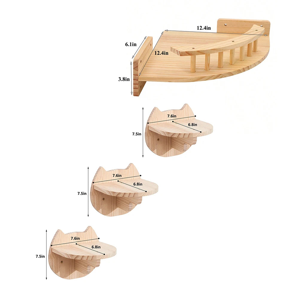 3 to 4 Pieces Corner Hammock with Steps
