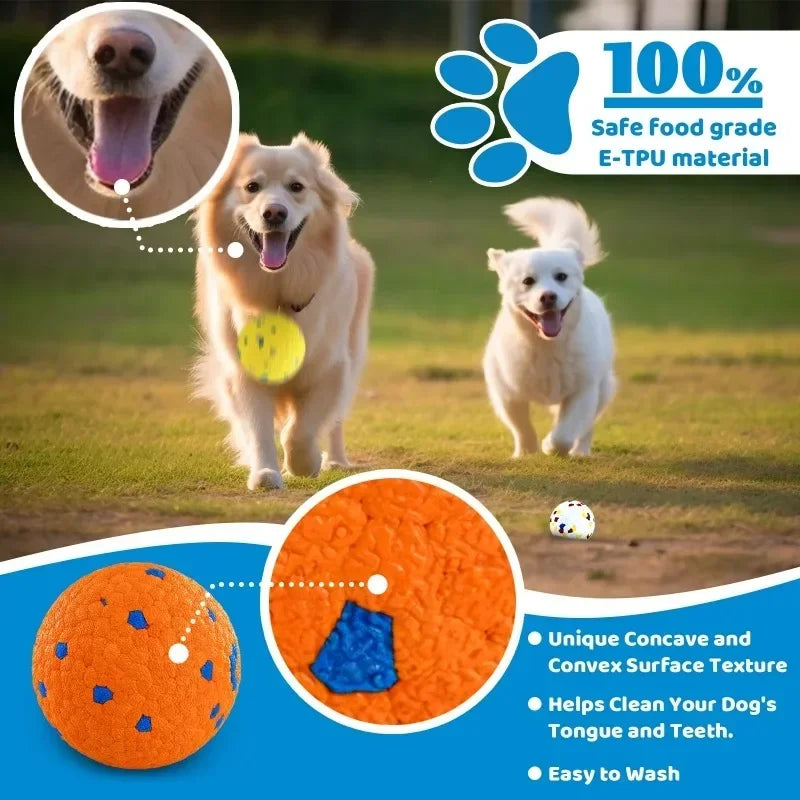 Vibrant Dog Game Balls for Medium to Large Dogs 2 Pack