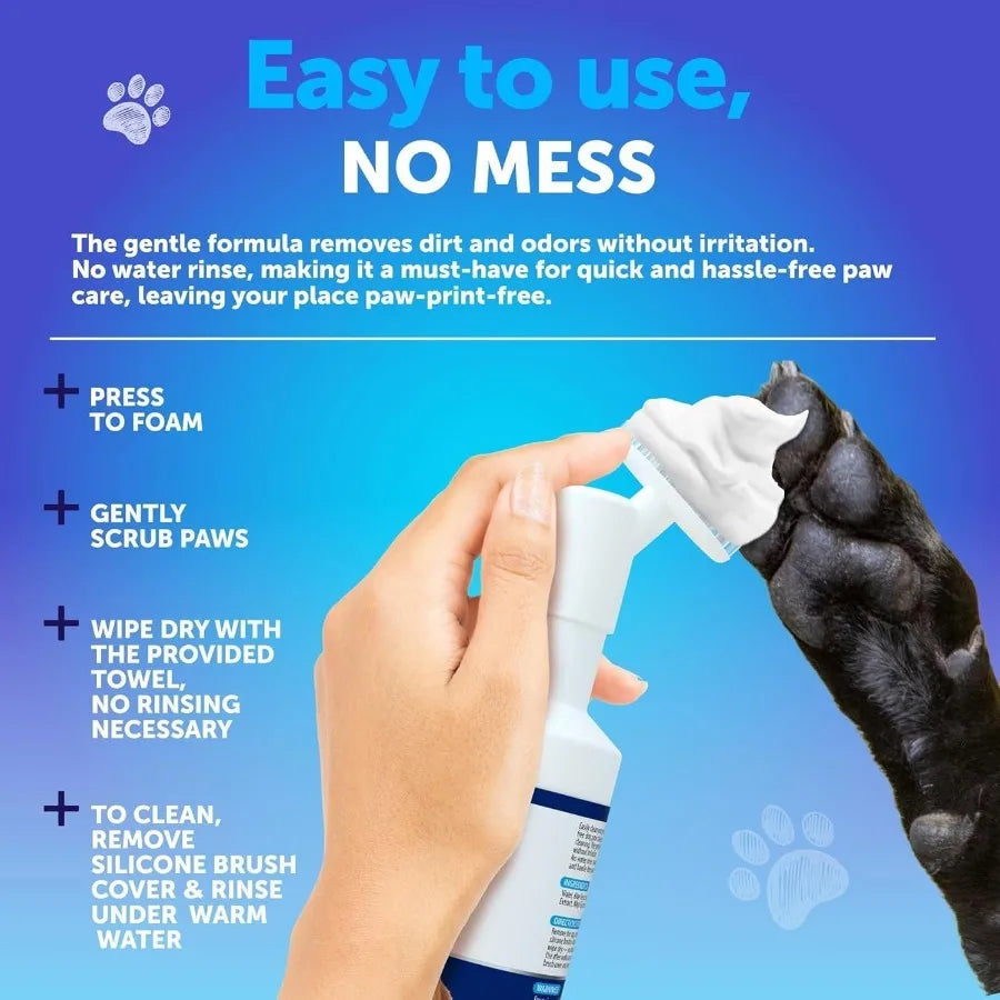 Paw Cleaner for Dogs No Rinse Plastic Pet Cleaning Tool