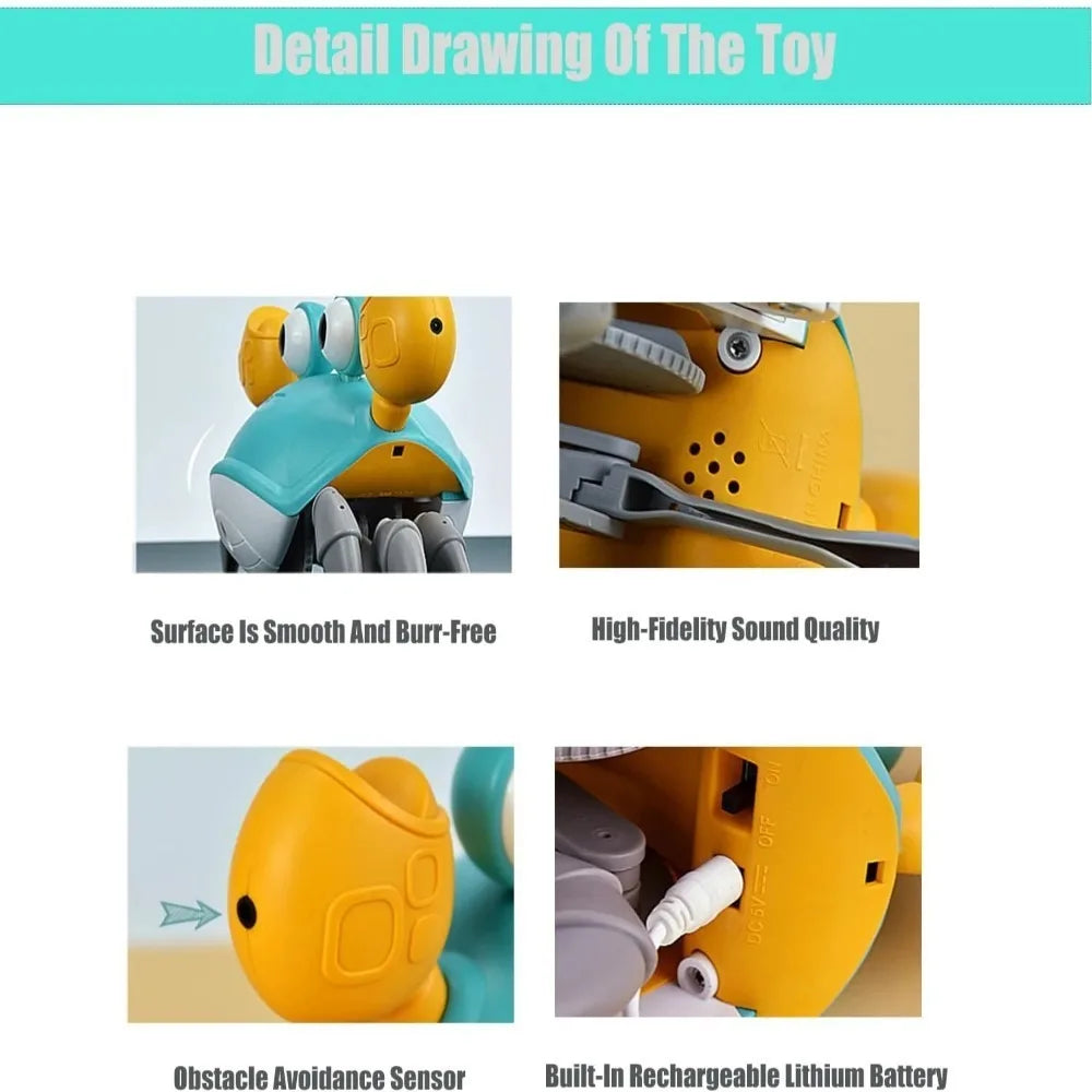 Interactive Dancing Crab Dog Musical Toy