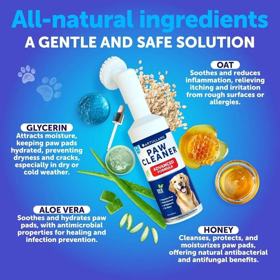 Paw Cleaner for Dogs No Rinse Plastic Pet Cleaning Tool