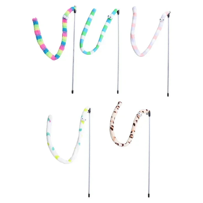 Pet Cat Toy Feather Teaser Wand Interactive