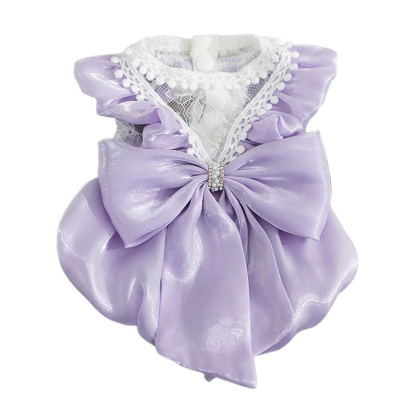 Adorable Dog Tutu Dress with Bowknot for Cute Pets