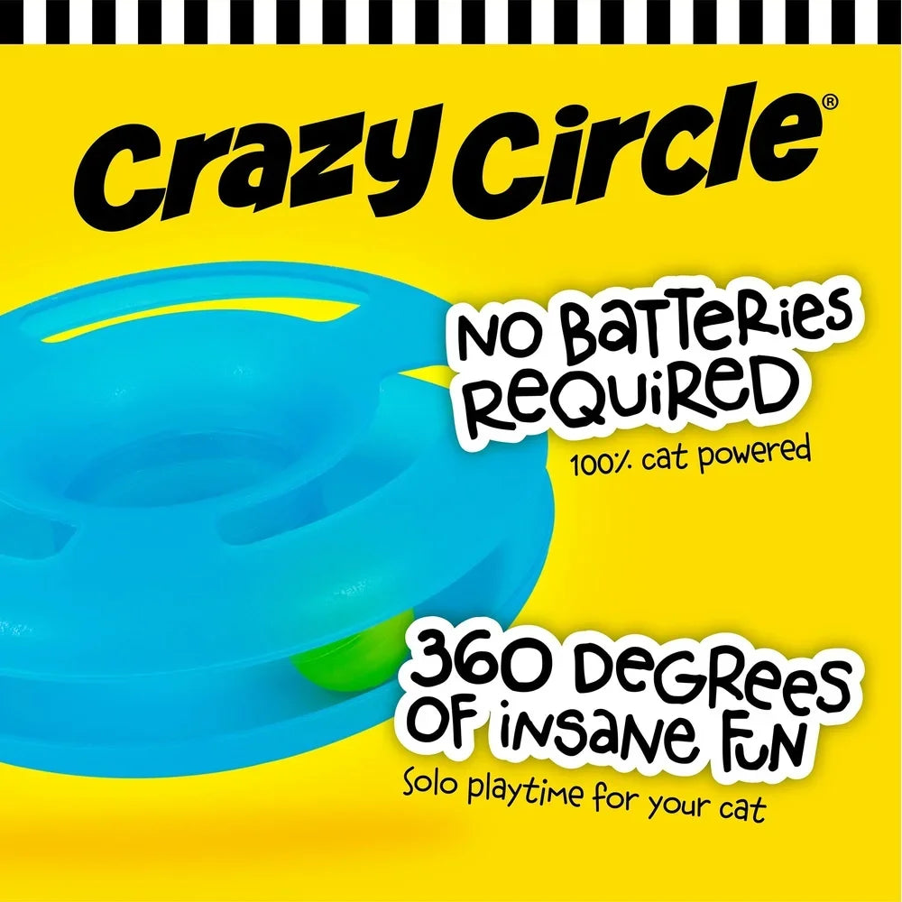 Crazy Circle Interactive Cat Toy for Fun Playtime Exercise