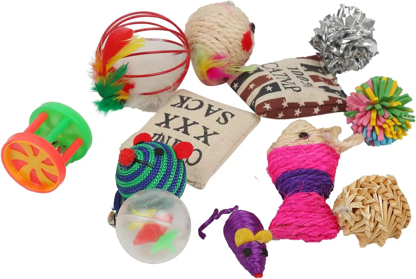 Fashionable Cat Toys 20 Piece Set for Playful Felines