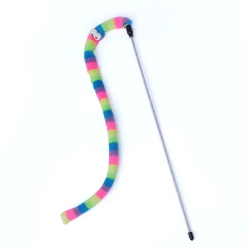 Pet Cat Toy Feather Teaser Wand Interactive