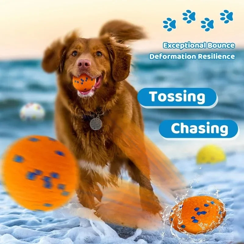 Vibrant Dog Game Balls for Medium to Large Dogs 2 Pack