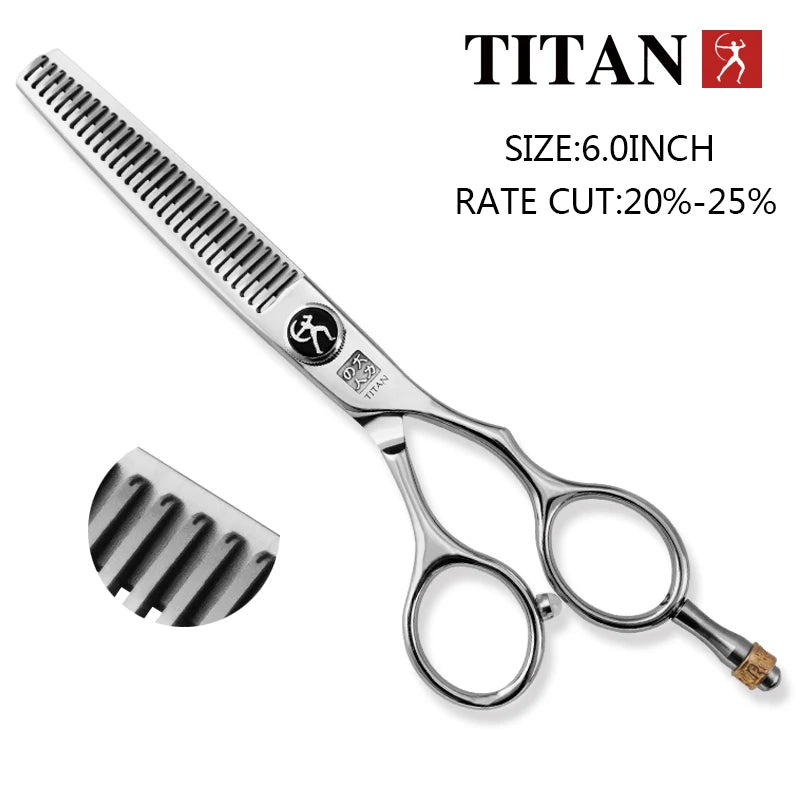 Titan Professional Hair Scissors 5.5 Inch and 6 Inch Thinning Scissors Japan 440C Stainless Steel