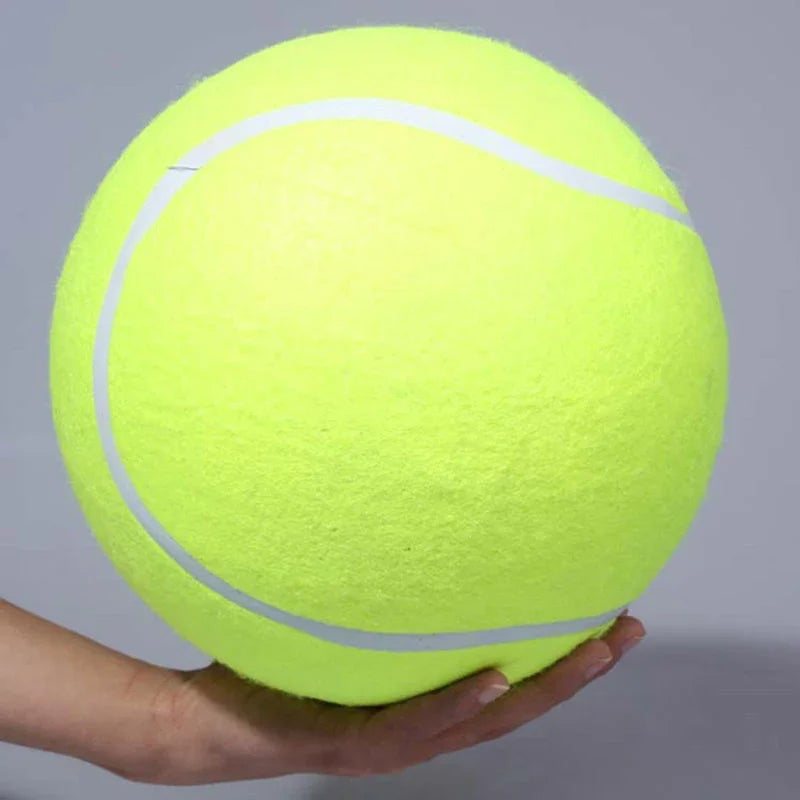 9.5 Inch Giant Inflatable Tennis Ball For Dogs Interactive Chewing Toy