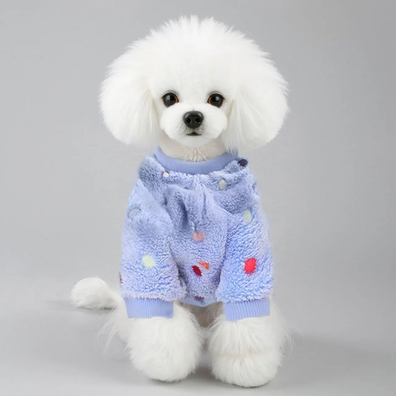 Dog Fuzzy Velvet Pajamas for Small Dogs