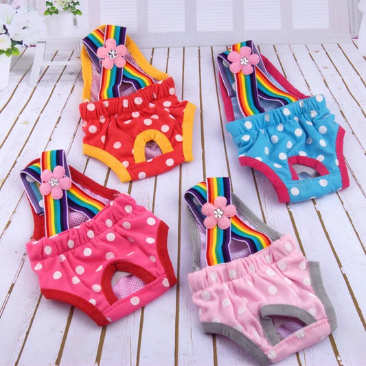 Sanitary Pet Dog Shorts Diaper Washable Cotton All Seasons Available in Multiple Sizes