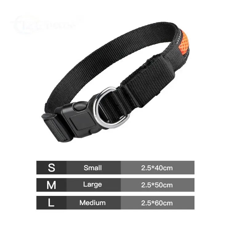 LED Dog Collar Luminous Safety Stylish Flashing Glow