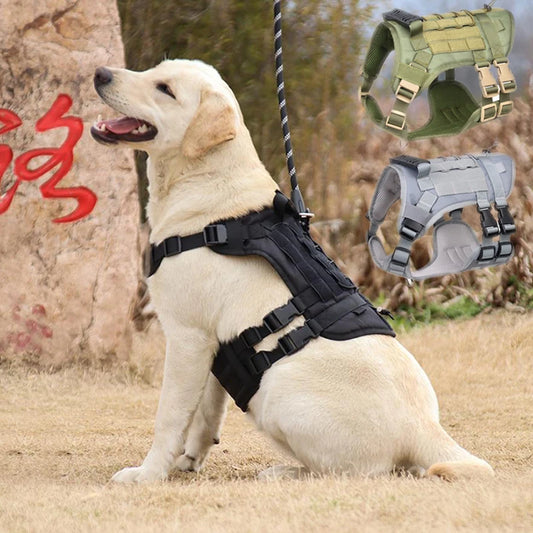Adjustable Tactical Dog Harness for Medium Large Dogs