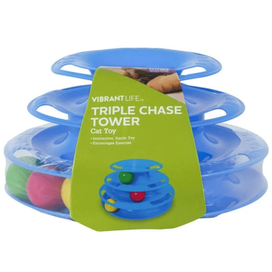 Vibrant Life Triple Chase Interactive Ball Toy for Cats