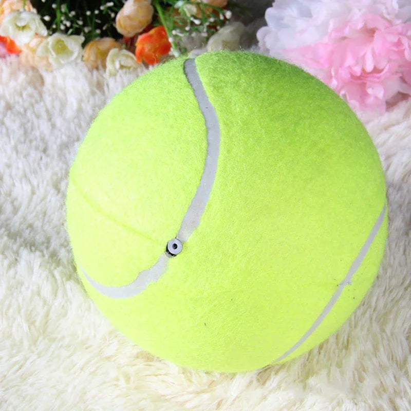 9.5 Inch Giant Inflatable Tennis Ball For Dogs Interactive Chewing Toy