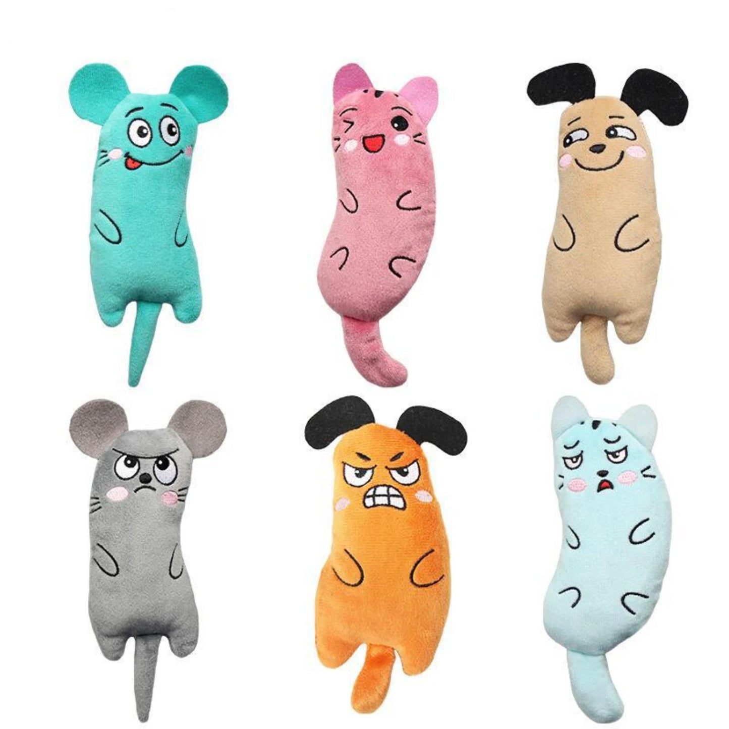 Interactive Mini Plush Cat Toy