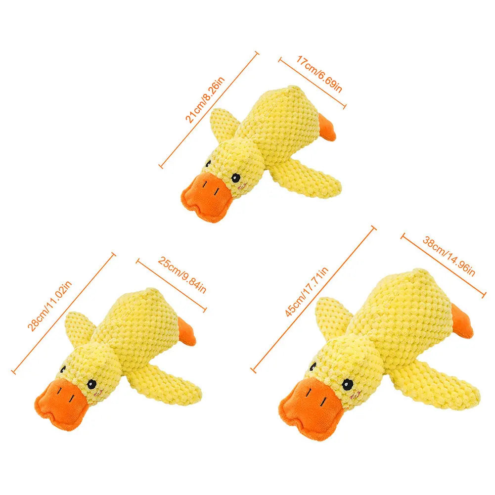 Duck Pet Dog Plush Toy Quacking Sound