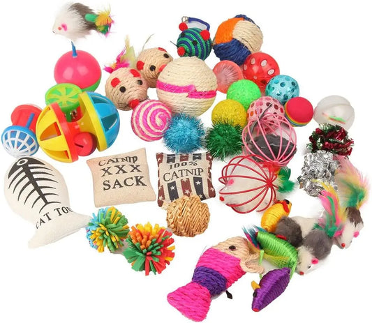 Fashionable Cat Toys 20 Piece Set for Playful Felines