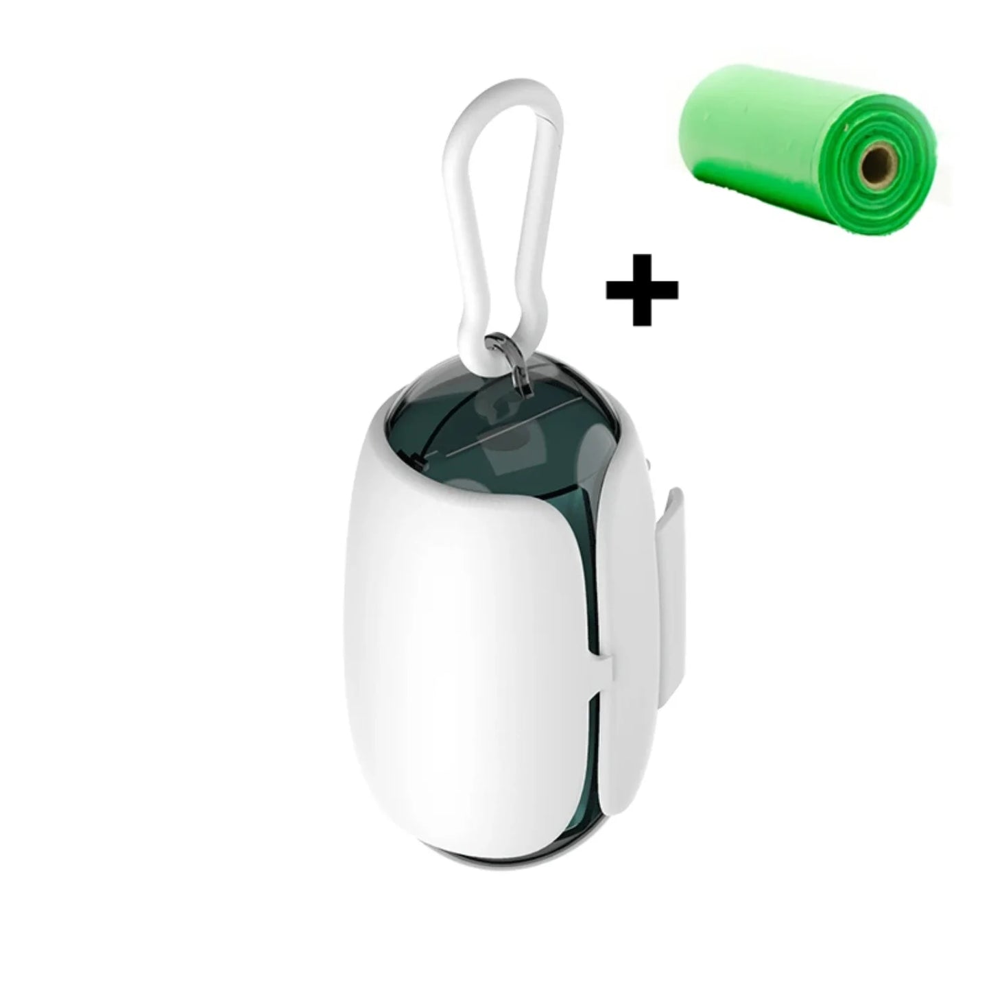 Hands-Free Dog Poop Bags Dispenser with Carabiner Clip