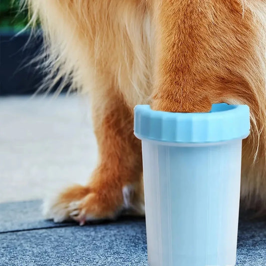 Portable Dog Paw Washer with Stainless Steel and Rubber Materials