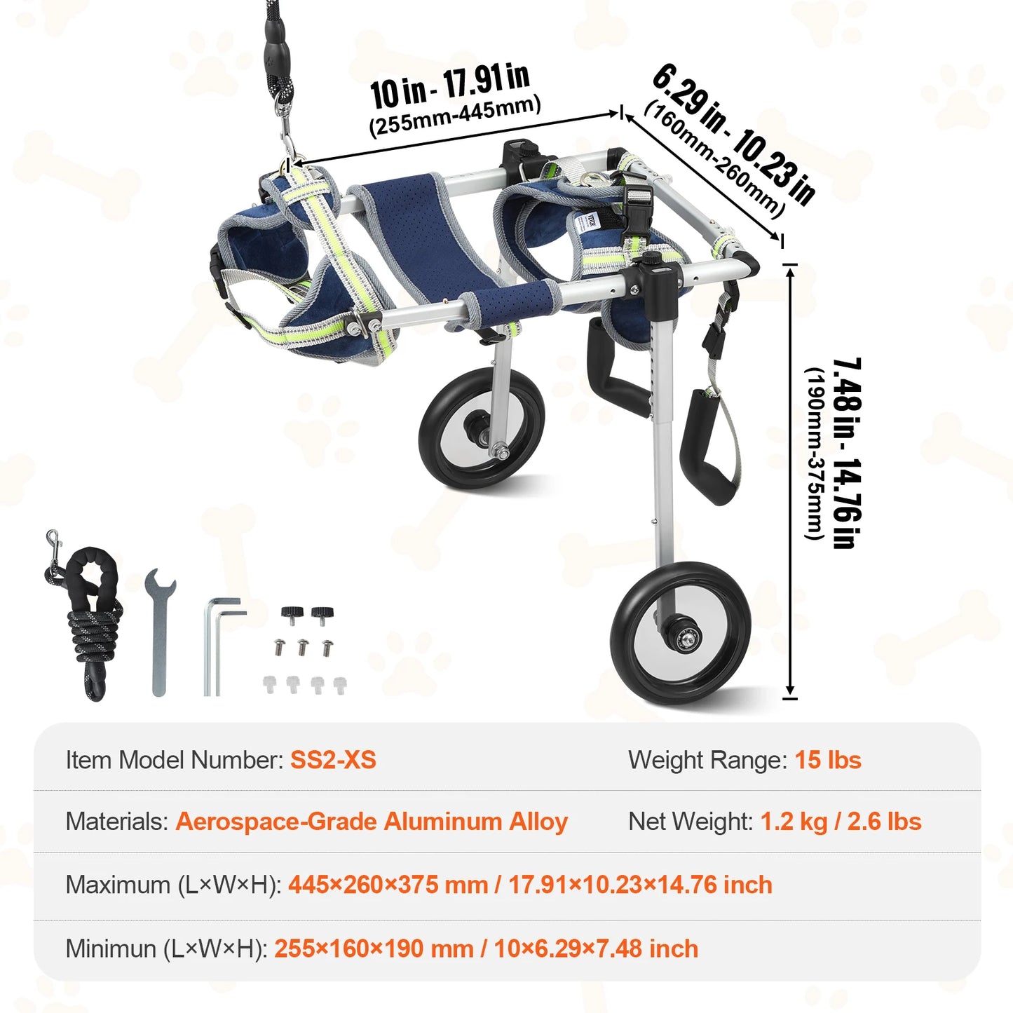 Dog Wheelchair for Back Legs