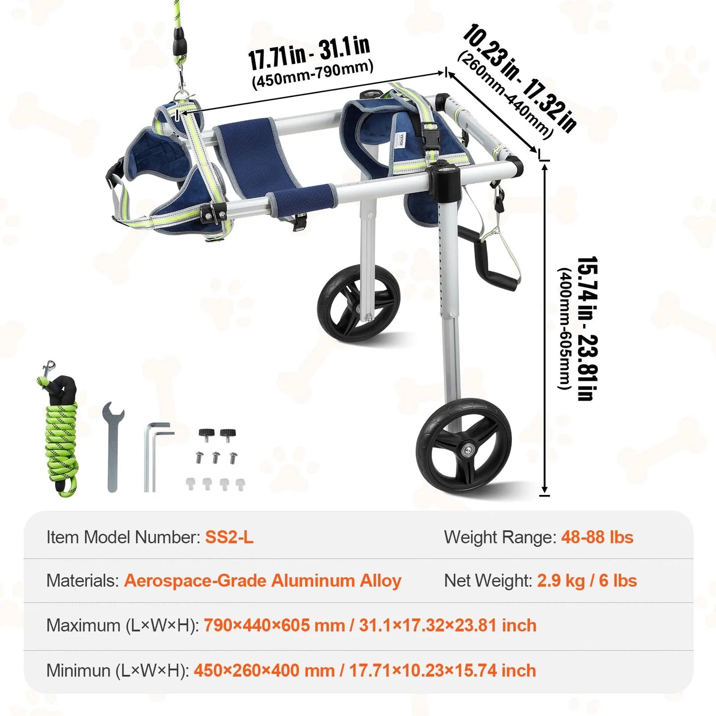 Dog Wheelchair for Back Legs
