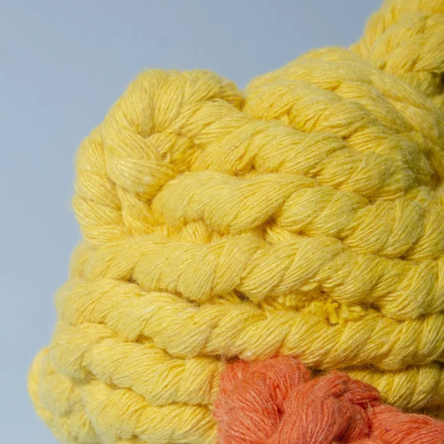 Duck Shaped Pet Knot Toy for Dogs and Cats