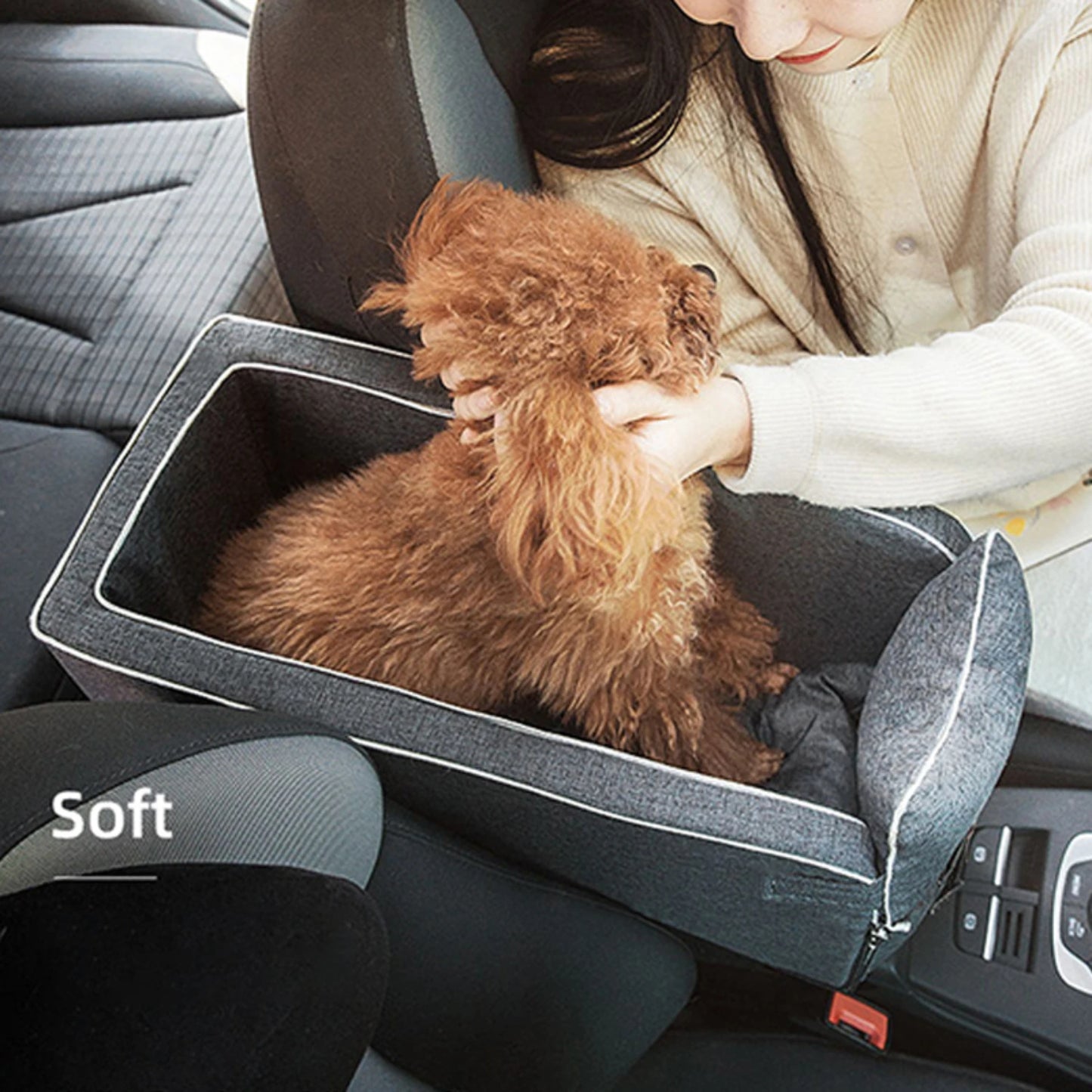 Cozy essential portable small pet car seat carrier