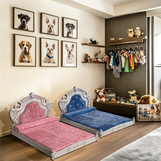 Luxury Pet Bed with Headboard