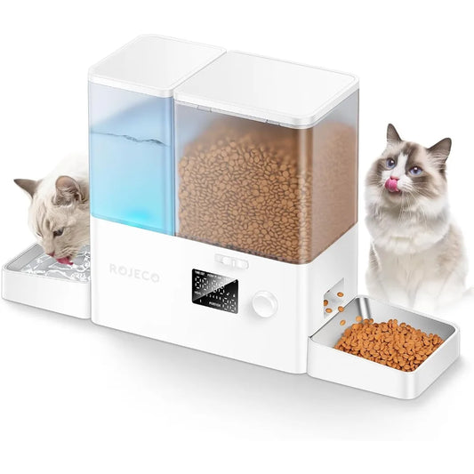 Automatic Cat Feeder and Water Dispenser 2-in-1 Solution