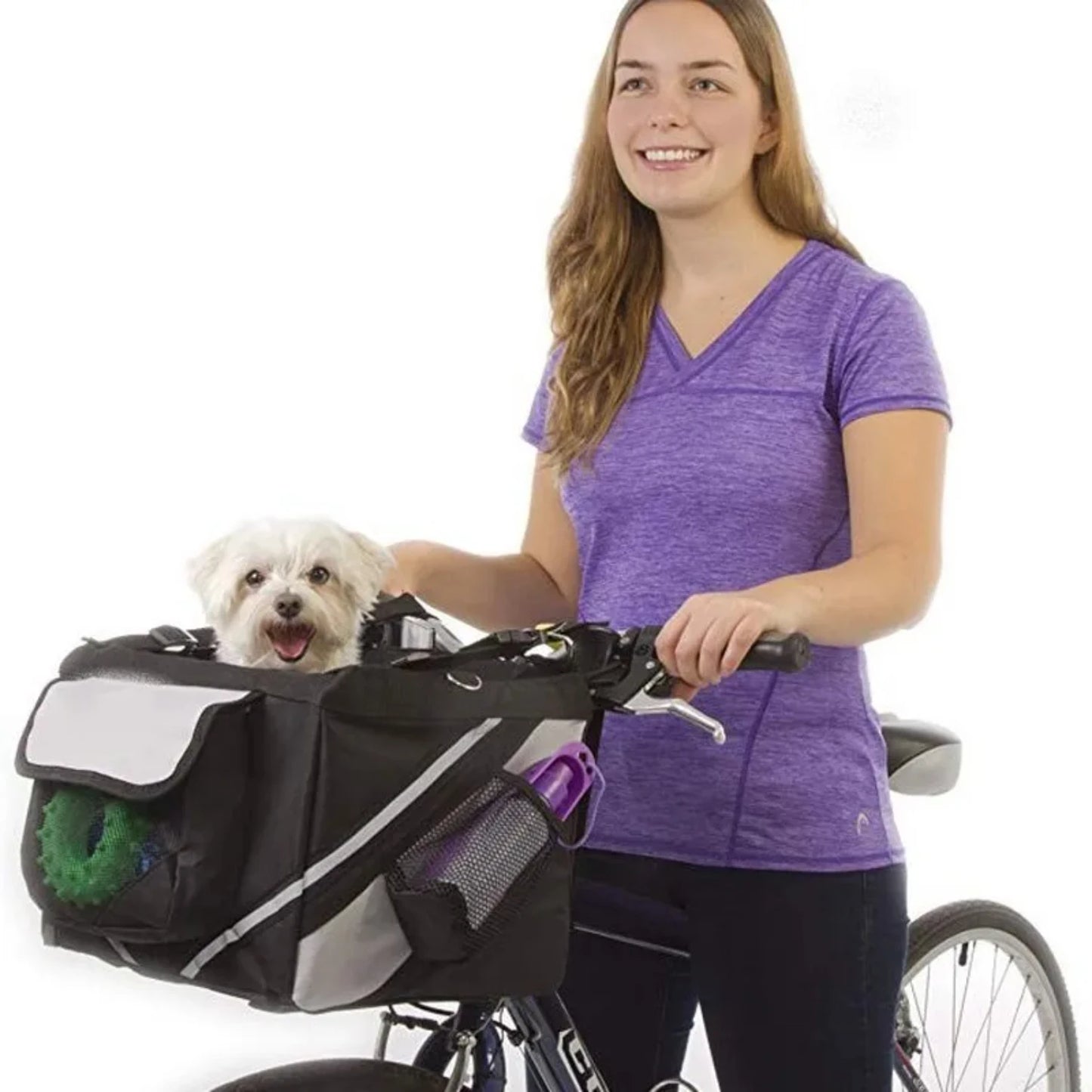 Small Pet Bicycle Carrier Bag Convenient Basket Access