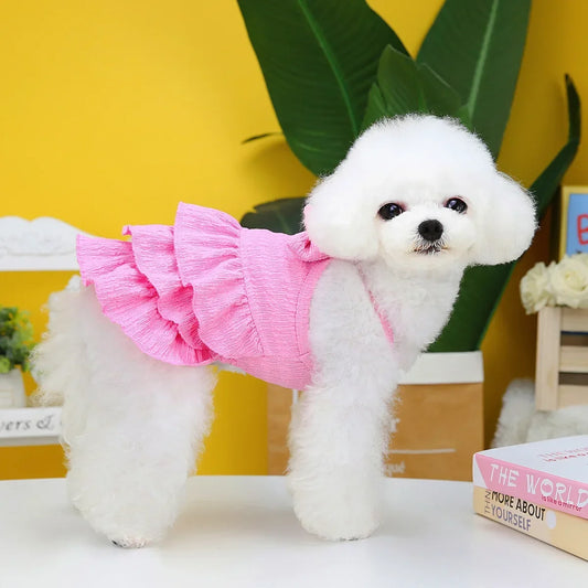 Spring Princess Pet Clothes for Small to Medium Cats and Dogs