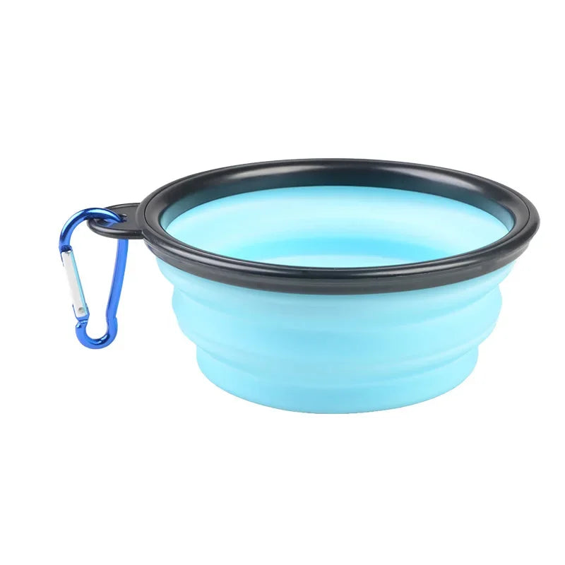 Large Collapsible Dog Pet Folding Silicone Bowl