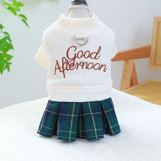 Pet Apparel Pleated Dress Princess Small Medium